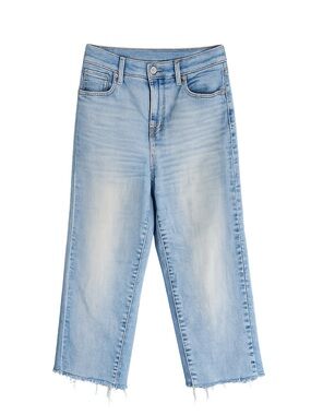 Levi's Light Wash High Rise Raw Hem Girlfriend Jeans 25